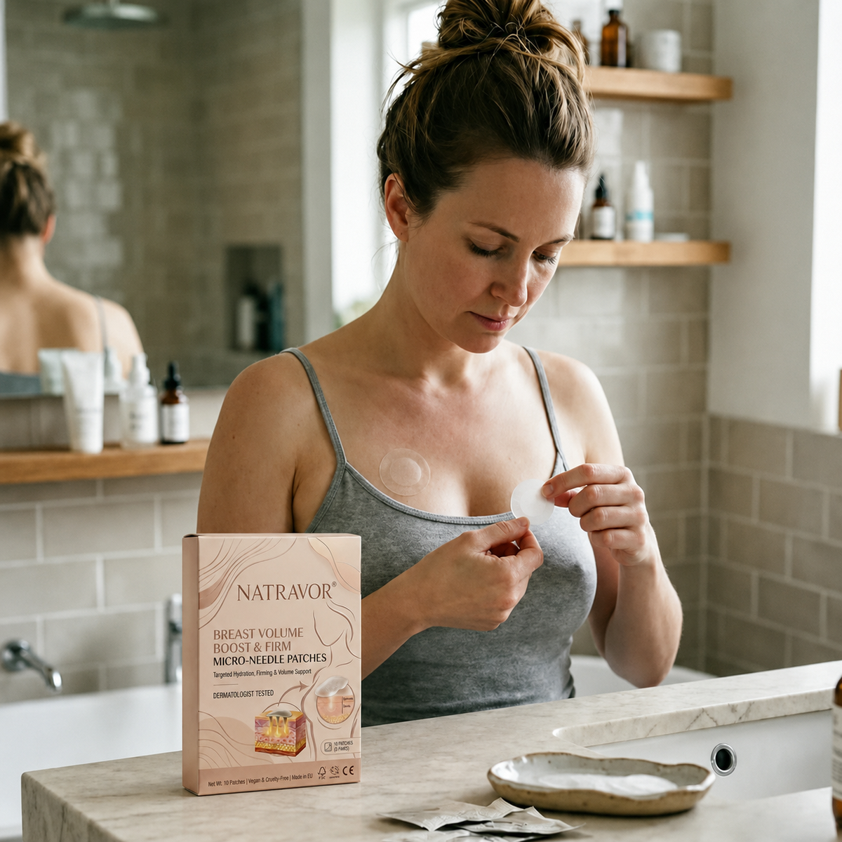 NATRAVORÂź Targeted Breast Enhancement Advanced Nano Microneedle Patch