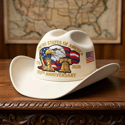 ⚡️Last Day 50% OFF - 250 Years Later — Still StandingTM Patriotic Cowboy Hat