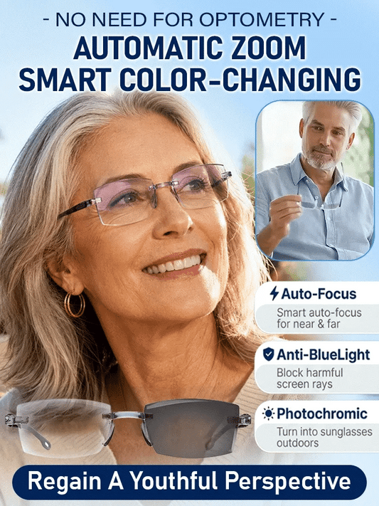 🔥 50% OFF![Regain Your Youthful Vision] Smart Zoom Diamond-Cut Reading Glasses🔥