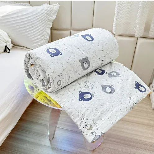 Double Layer Yarn Soybean Fiber Mother And Baby Grade Soft Glutinous Summer Cool Quilt