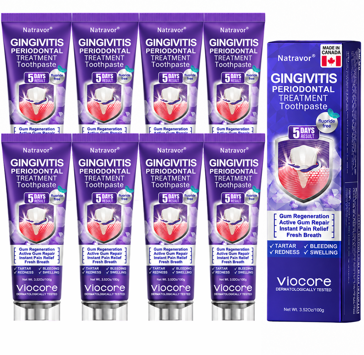🦷𝐍𝐚𝐭𝐫𝐚𝐯𝐨𝐫® VioCore Bee Venom Gingivitis & Periodontitis Treatment Toothpaste