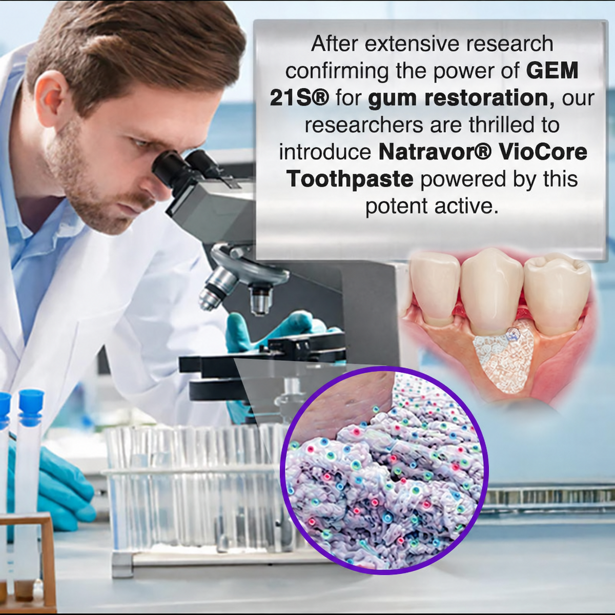 🦷𝐍𝐚𝐭𝐫𝐚𝐯𝐨𝐫® VioCore Bee Venom Gingivitis & Periodontitis Treatment Toothpaste