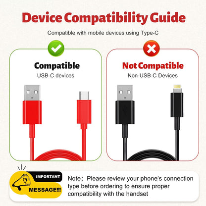 📞Retro Wired Telephone Handset for Smartphones | Vintage Style Phone Receiver