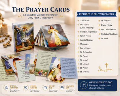 ✝️ Catholic PU Leather Holy Card Holder – Pocket Prayer Card Organizer with Snap Closure