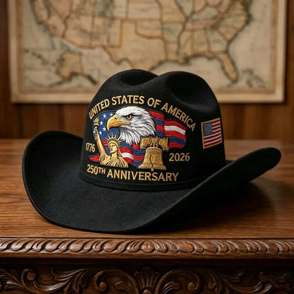 ⚡️Last Day 50% OFF - 250 Years Later — Still StandingTM Patriotic Cowboy Hat