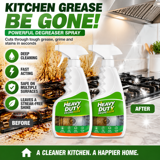 ⏳LAST DAY DEAL — BUY 1 GET 1 FREE!🧽 Heavy Duty Kitchen Degreaser Spray