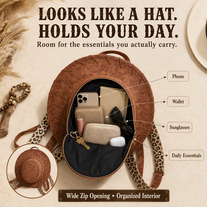 2026 Viral Cowboy Hat Backpack | Western Statement Bag
