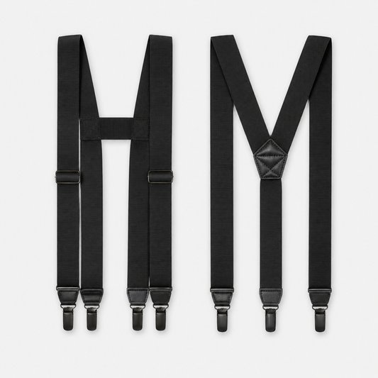 Men's X-Back Suspenders with Hook Clips