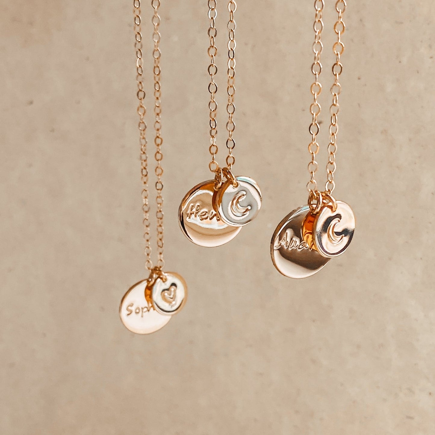 Medium & Small Pendant Necklace