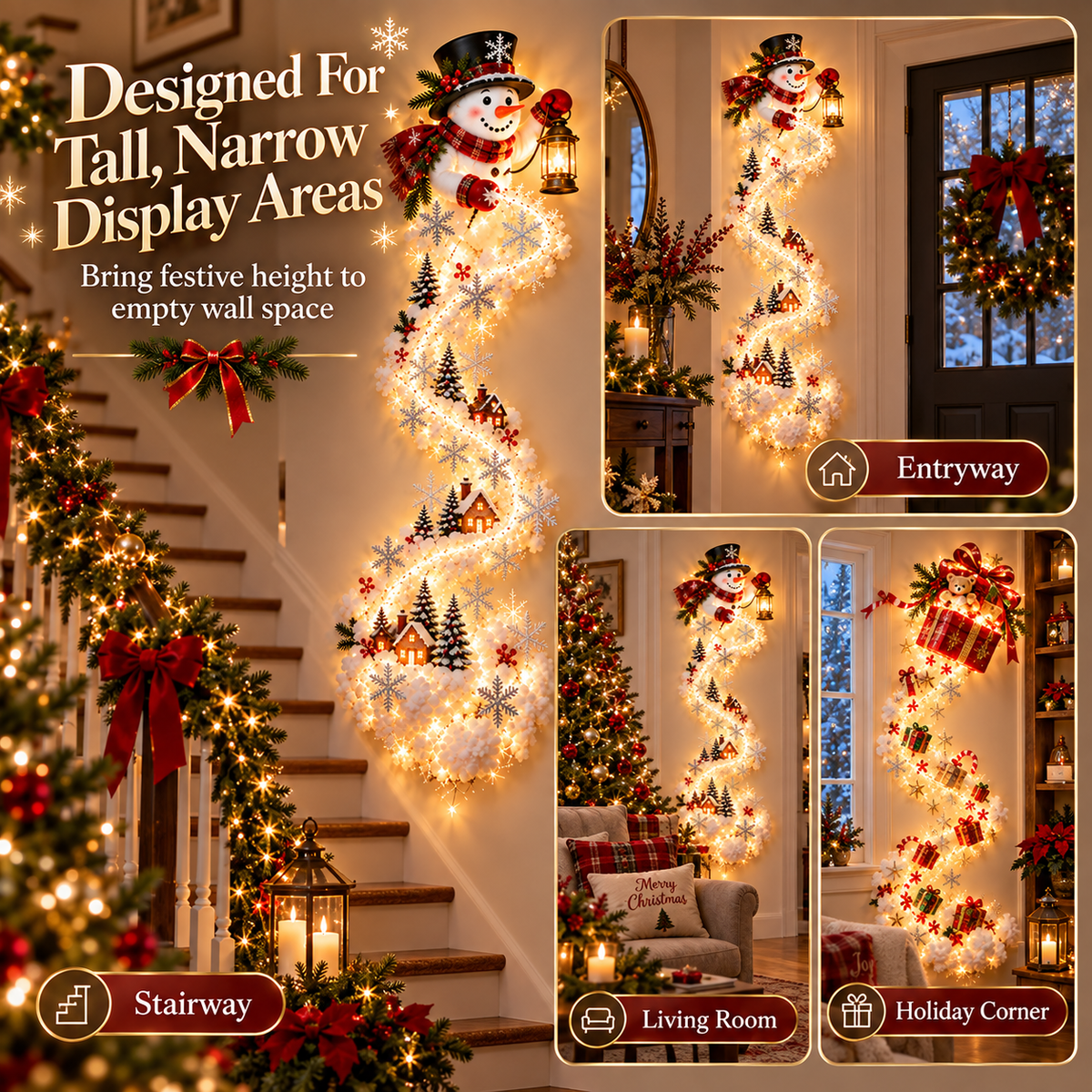 Christmas Magic Trail Wall Light