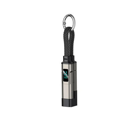 🔌 4-in-1 Digital Display Keychain Charging Cable — Power Anytime, Anywhere