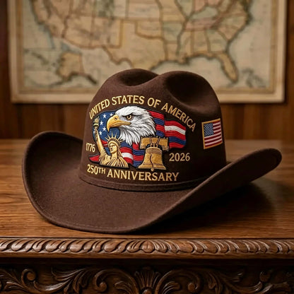 ⚡️Last Day 50% OFF - 250 Years Later — Still StandingTM Patriotic Cowboy Hat