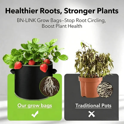 🌱 Elorysa 5-Gallon Grow Bags — Healthier Roots, Better Drainage & Easier Growing