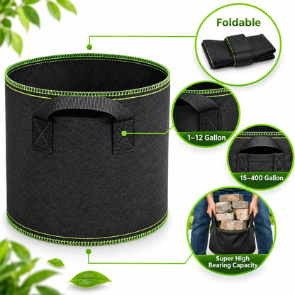 🌱 Elorysa 5-Gallon Grow Bags — Healthier Roots, Better Drainage & Easier Growing