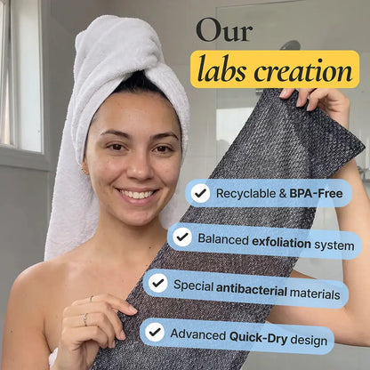 Aegiri Exfoliating Antibacterial Shower Towel