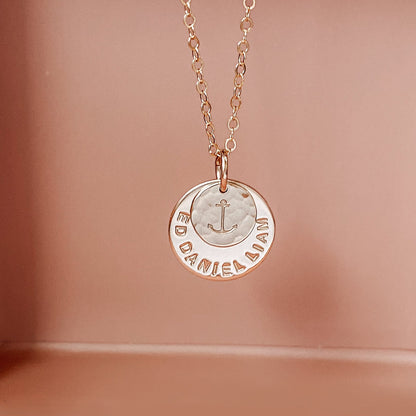 Large & Small Stacking Pendant Necklace
