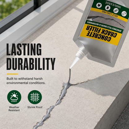 🔥Last Day 50% OFF - 🏠 Waterproof Concrete Crack Filler for Indoor & Outdoor Use