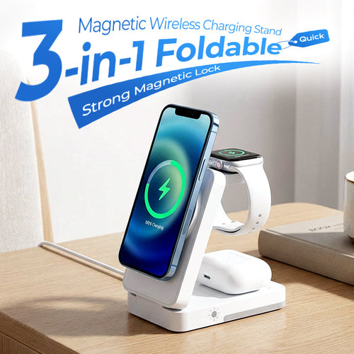 💡Miretha Wireless Charging Stand, Fast Charging Dock for iPhone with Adjustable Phone Stand Design