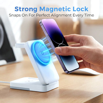 💡Miretha Wireless Charging Stand, Fast Charging Dock for iPhone with Adjustable Phone Stand Design