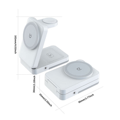 💡Miretha Wireless Charging Stand, Fast Charging Dock for iPhone with Adjustable Phone Stand Design